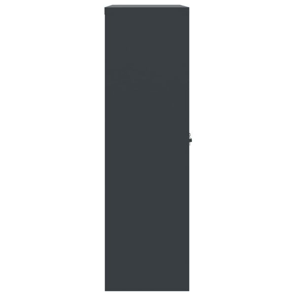 vidaXL File Cabinet Anthracite 90x40x140 cm Steel