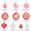 vidaXL Christmas Bauble Set 40 pcs Red and White