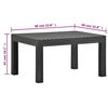 vidaXL 2 Piece Garden Lounge Set with Cushions PP Rattan Anthracite