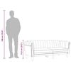 vidaXL Sofa 3-Seater Black Velvet