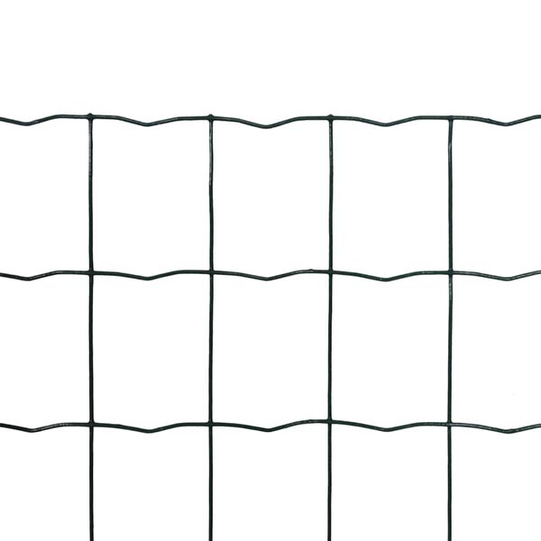 vidaXL Euro Fence Steel 25x1.2 m Green