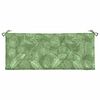 vidaXL Garden Bench Cushion Leaf Pattern 120x50x7 cm Fabric