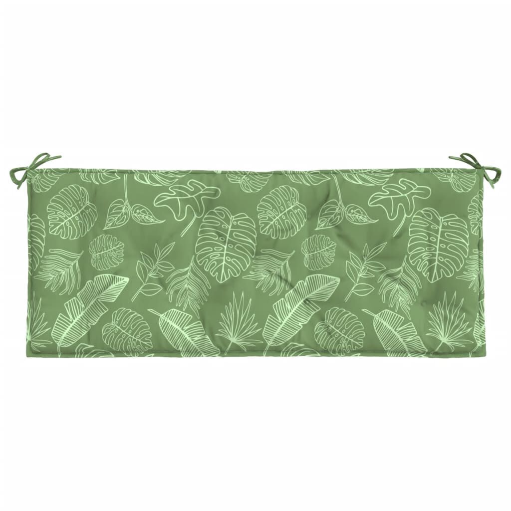 vidaXL Garden Bench Cushion Leaf Pattern 120x50x7 cm Fabric