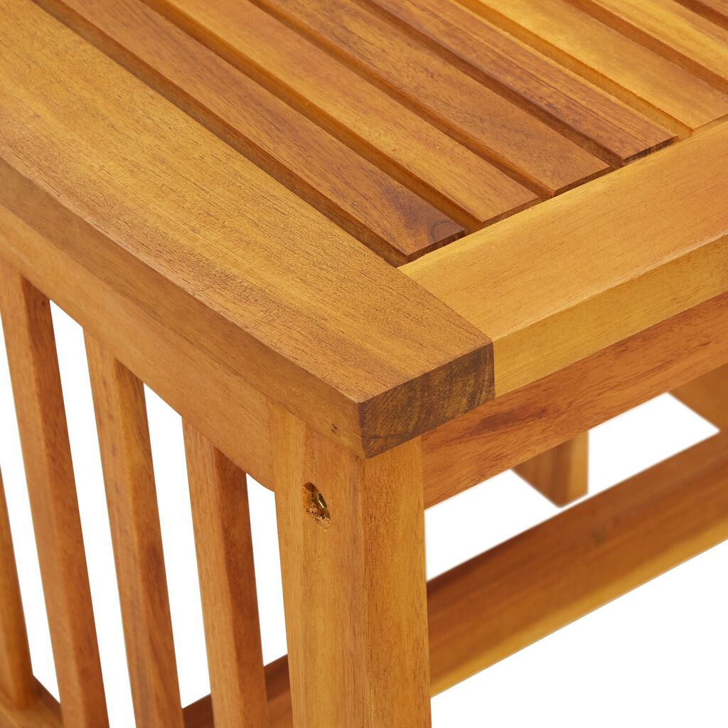 vidaXL Garden Side Table Brown 45x45x50 cm Solid Acacia Wood