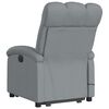 vidaXL Stand up Massage Recliner Chair Light Grey Fabric