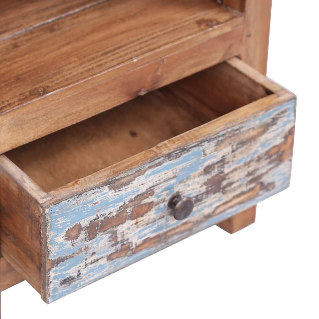 vidaXL Bedside Cabinet 41x30x50 cm Solid Mahogany Wood