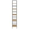 vidaXL 5-Layer Book Shelf Oak 60x27.6x158.5 cm Engineered Wood