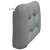 vidaXL Headboard Cushion "Hvar" Light Grey 137 cm Double Fabric