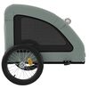 vidaXL Pet Bike Trailer Grey Oxford Fabric and Iron