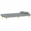 vidaXL Sofa Bed Light Grey Fabric