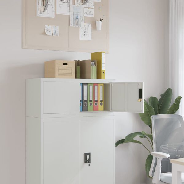 vidaXL File Cabinet Light Grey 90x40x40 cm Steel