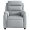vidaXL Electric Massage Recliner Chair Light Grey Fabric