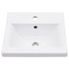 vidaXL Bathroom Washbasin Frame with Built-in Basin Black Iron