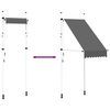 vidaXL Manual Retractable Awning 100 cm Anthracite
