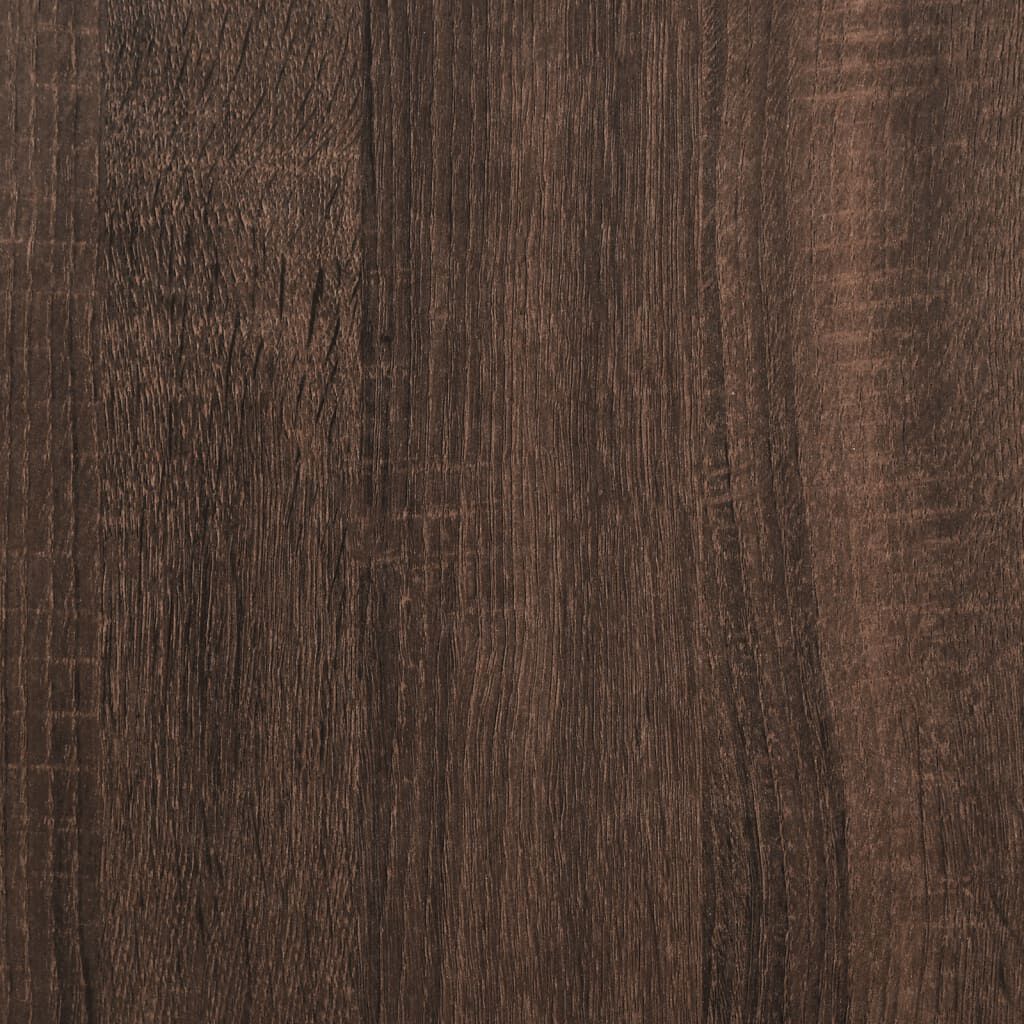 vidaXL Coffee Table with LED Lights Brown Oak 50x50x40 cm