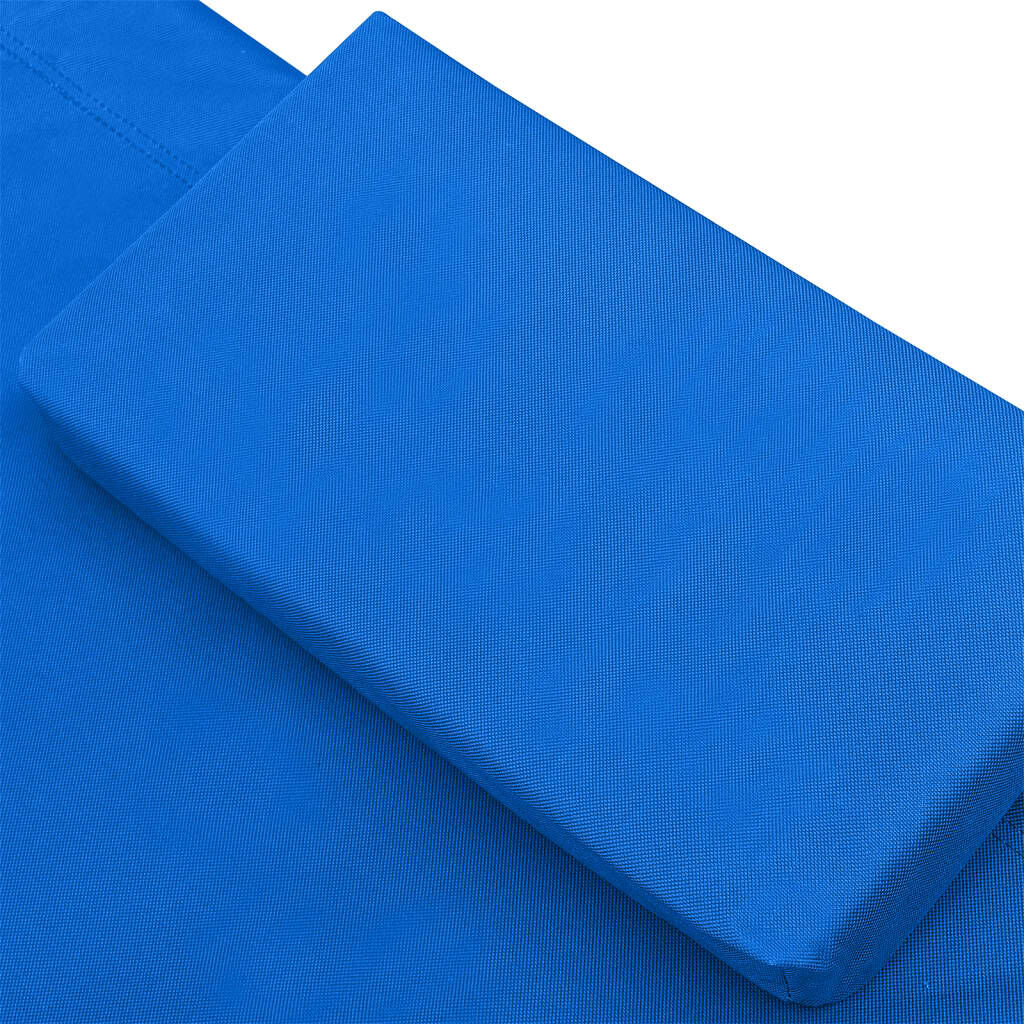 vidaXL Outdoor Lounge Bed Fabric Blue