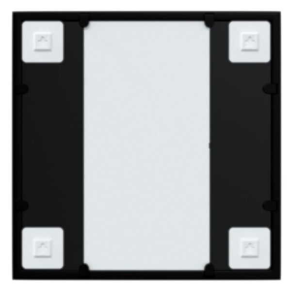 vidaXL Wall Mirror Black 40x40 cm Metal
