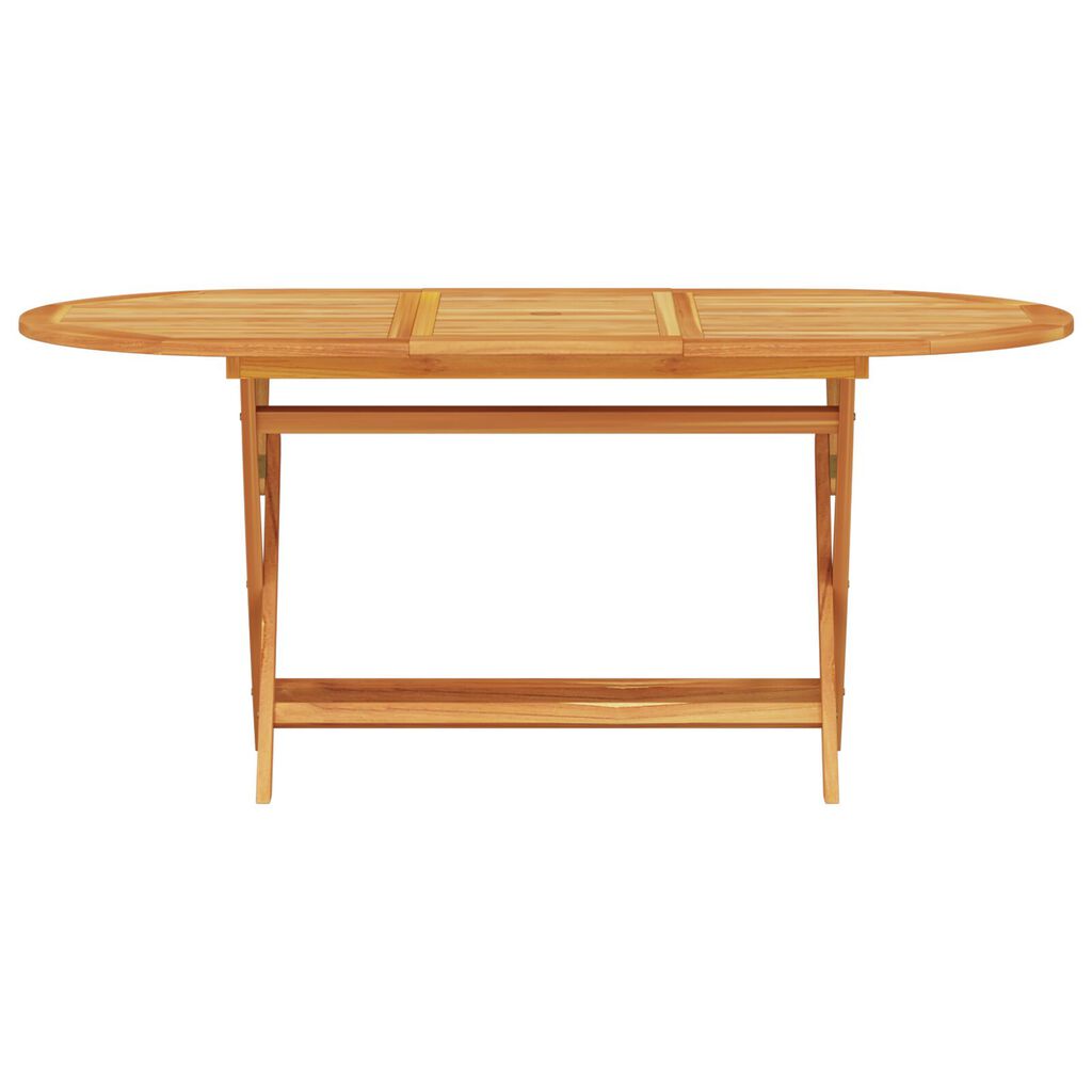vidaXL Outdoor Dining Set Set of 5 Natural Wood Solid Acacia Wood