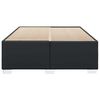 vidaXL Bed Frame without Mattress Black Full Faux Leather