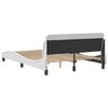 vidaXL Bed Frame "Dover" White 137x190 cm Double Faux Leather