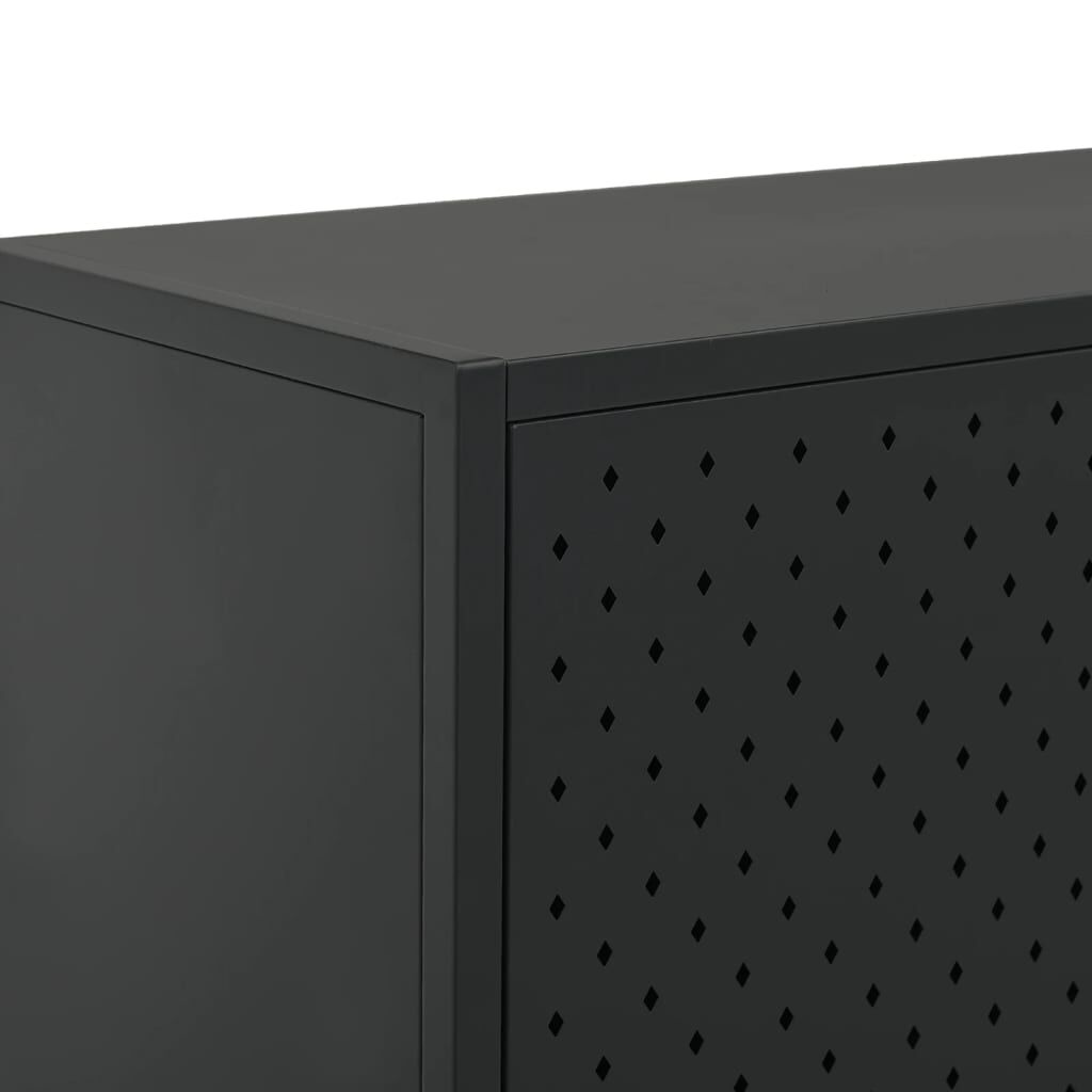 vidaXL Sideboard Black 75x35x75 cm Steel
