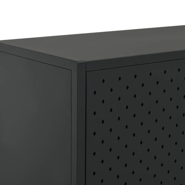 vidaXL Sideboard Black 75x35x75 cm Steel