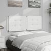 vidaXL Headboard Cushion "Zadar" White 137 cm Double Faux Leather