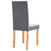 vidaXL Dining Chairs 2 pcs Light Gray Fabric