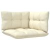 vidaXL 3 Piece Garden Lounge Set with Cream Cushions Solid Pinewood