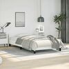 vidaXL Bed Frame without Mattress White Twin XL Faux Leather