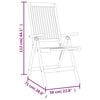 vidaXL 7 Piece Garden Dining Set Solid Wood Eucalyptus