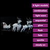 vidaXL Reindeer & Sleigh Christmas Decoration 100 LEDs Outdoor Silver