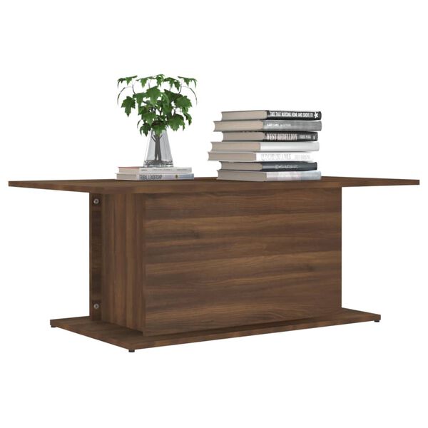 vidaXL Coffee Table Brown Oak 102x55.5x40 cm Engineered Wood