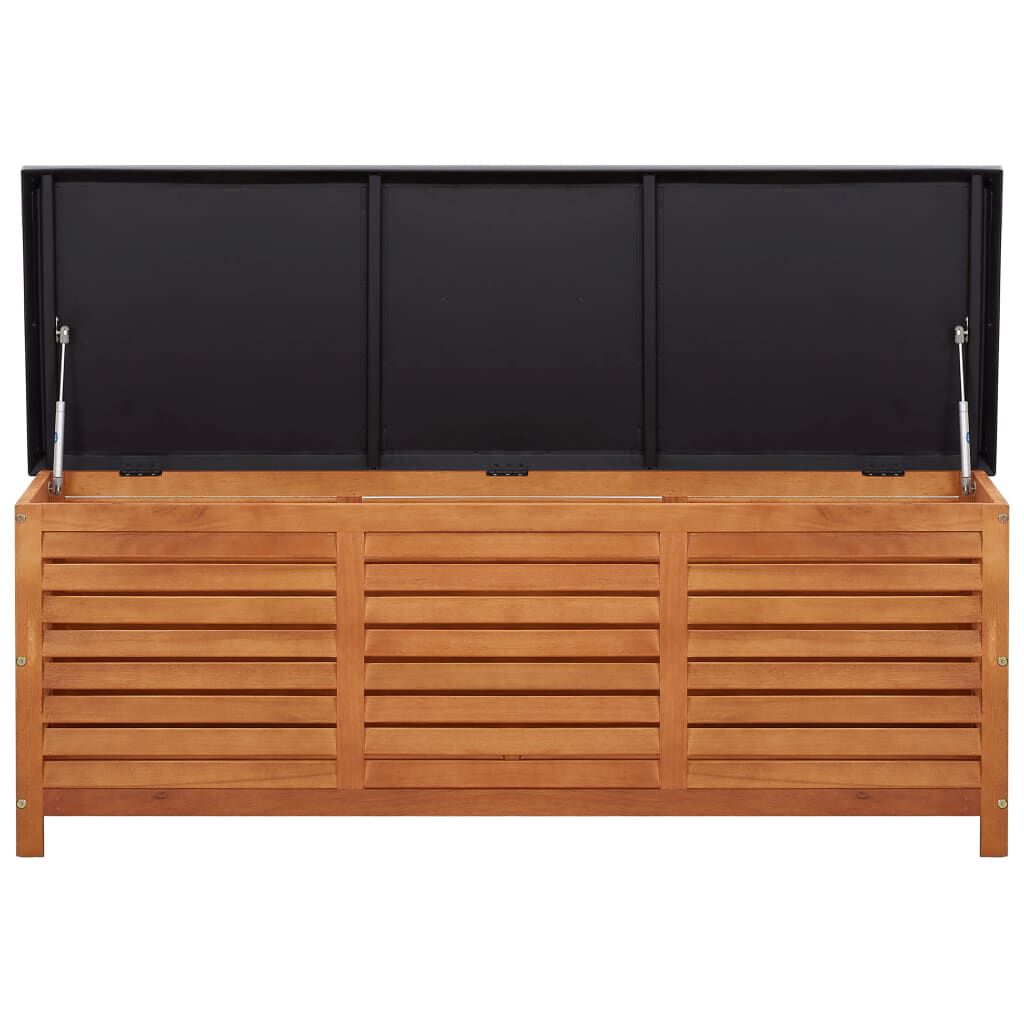 vidaXL Garden Storage Box 150x50x55 cm Solid Eucalyptus Wood