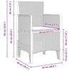vidaXL Garden Chair 2 pcs White 53 x 49 x 85 cm PP