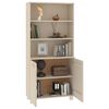 vidaXL Highboard HAMAR Solid Wood Pine Honey Brown