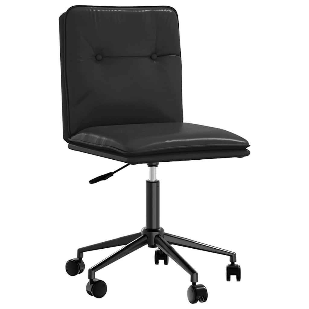 vidaXL Dining Chairs 2 pcs Black Faux Leather