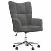 vidaXL Relaxing Chair Dark Grey Velvet