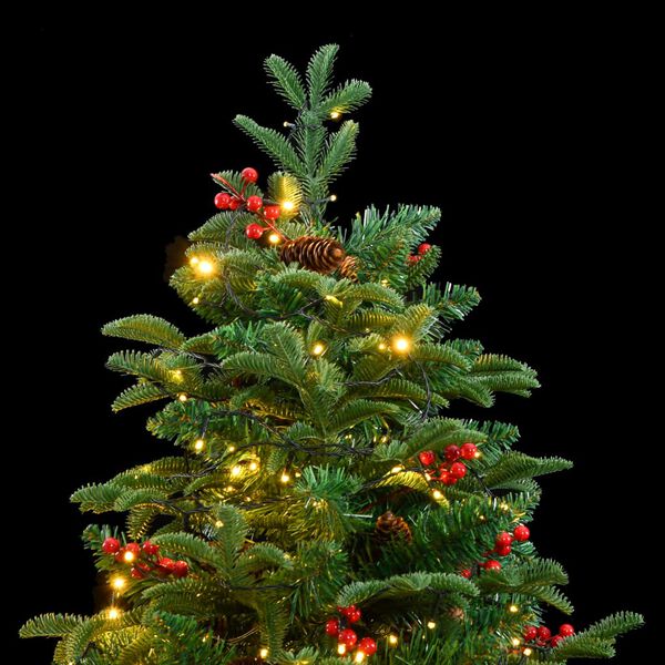 vidaXL Artificial Hinged Christmas Tree 300 LEDs 210 cm
