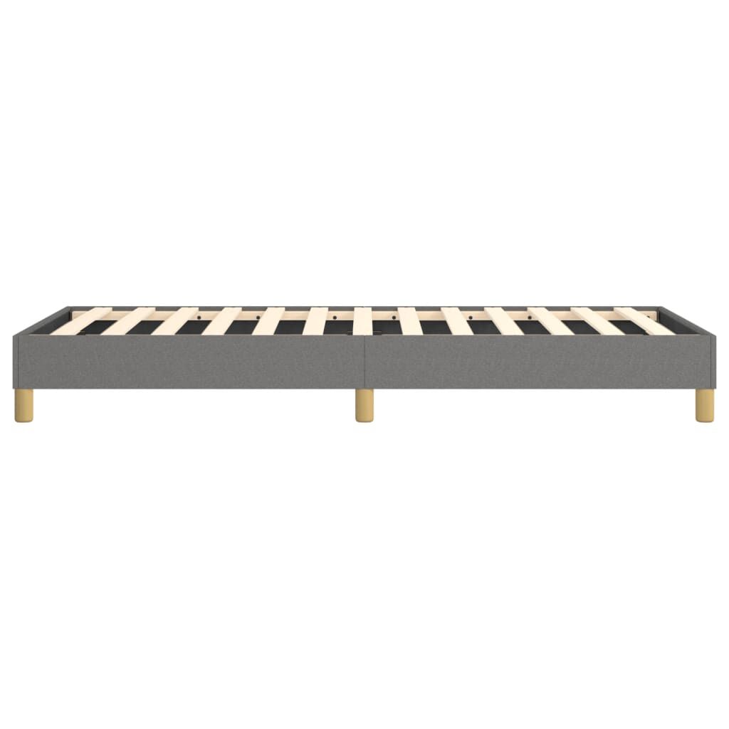vidaXL Bed Frame without Mattress Dark Grey Twin XL Fabric (US Only)