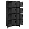 vidaXL Locker Cabinet Anthracite 90x45x180 cm Steel