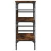 vidaXL Console Table Smoked Oak 75x32x75 cm Engineered Wood