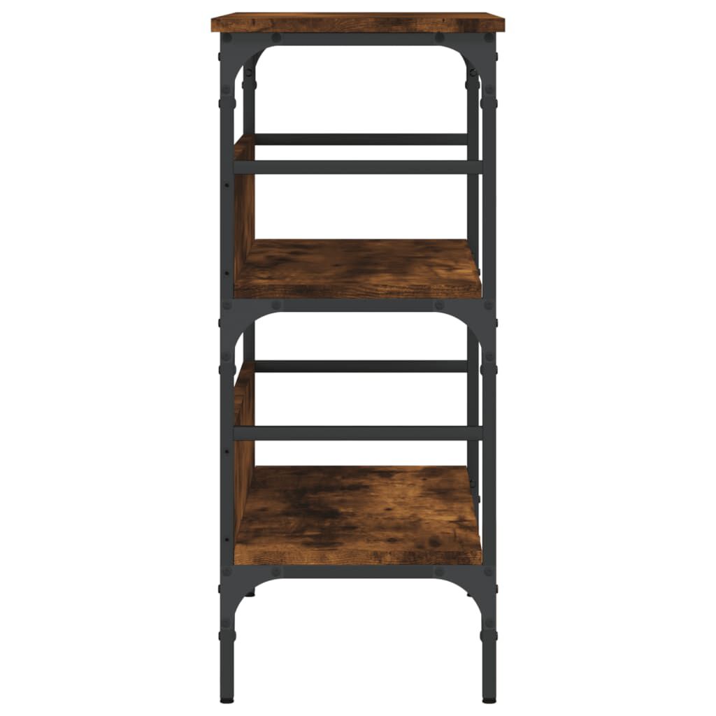 vidaXL Console Table Smoked Oak 75x32x75 cm Engineered Wood