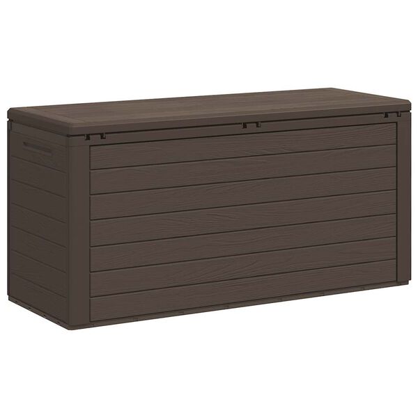 vidaXL Garden Storage Box Brown 116x44x55 cm