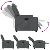 vidaXL Electric Massage Recliner Chair Grey Faux Leather