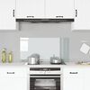 vidaXL Kitchen Backsplash Transparent 100 x 50 cm Tempered Glass