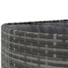 vidaXL 5 Piece Garden Sofa Set with Cushions Grey Poly Rattan
