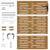 vidaXL Garden Gate 85x125 cm Corten Steel Square Design