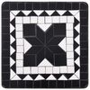 vidaXL Mosaic Side Table Black and White Ceramic