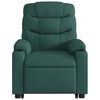 vidaXL Electric Stand up Massage Recliner Chair Dark Green Fabric